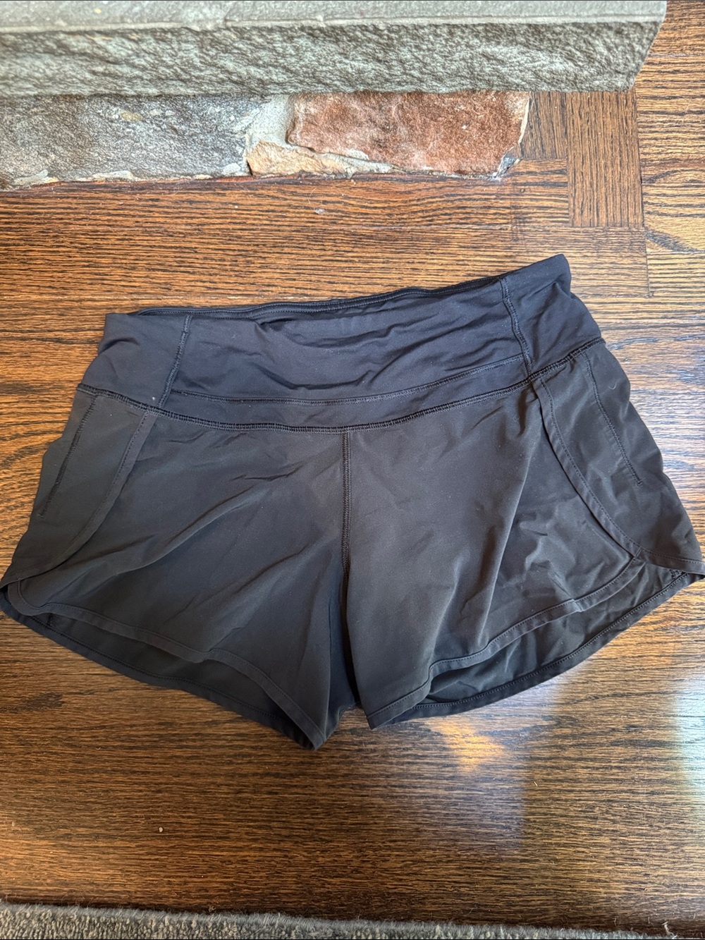 lululemon athletica Black Athletic Running Shorts